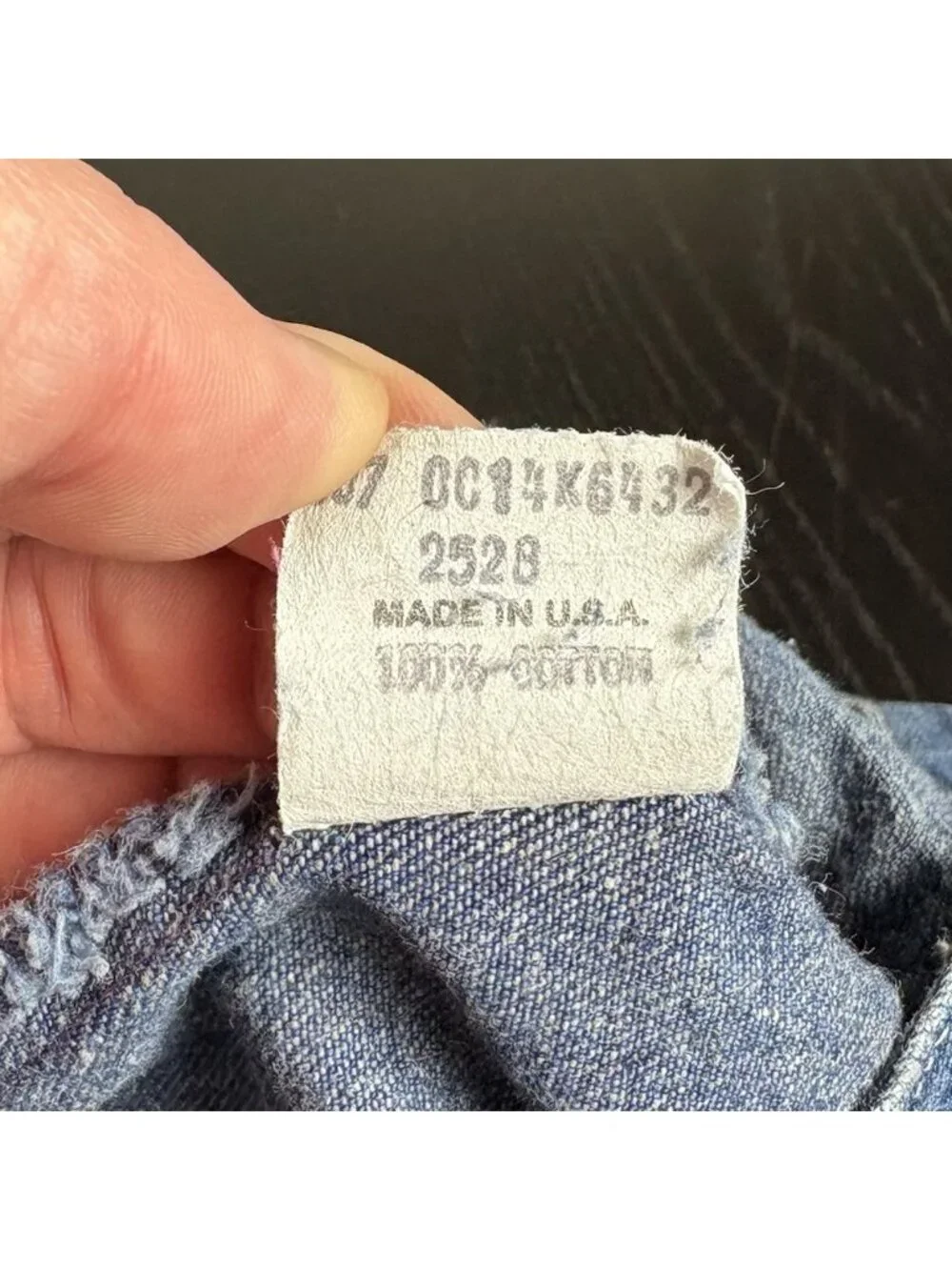Vintage 80s OSHKOSH Girls Size 6 Blue Denim Overall Jumper Dress